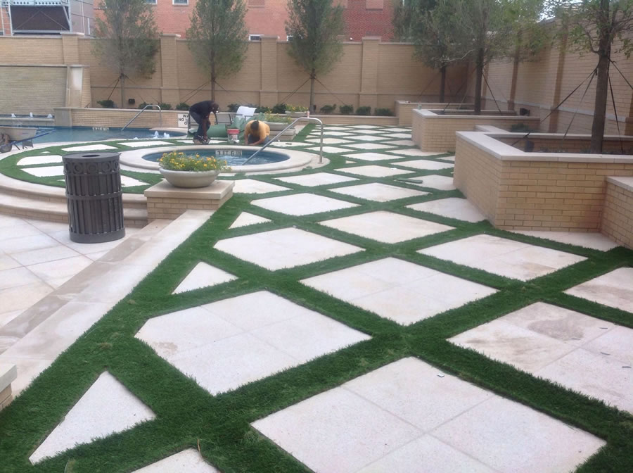 Concrete Pavers & Turf